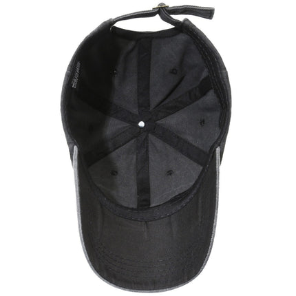 Cross-Border Baseball Cap Pure Cotton Washed Retro Distressed Solid Color Light Plate Hat Men's Plus Picture Plus Word Soft Top Peaked Cap