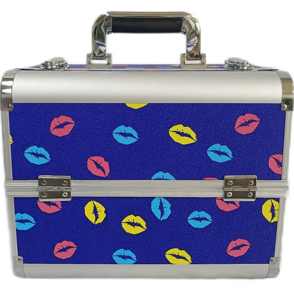 Manufacturer's Ready-Made Wholesale and Retail Professional Makeup Box, Beauty and Manicure Box, Double-Layer Large-Capacity Portable Makeup Box