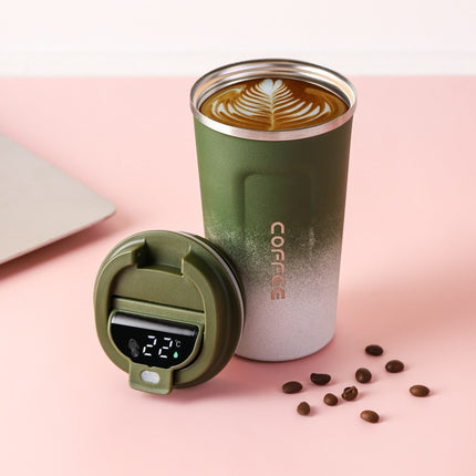 Fashion coffee cup 304 stainless steel vacuum mug couple cup portable car gift cup cross-border wholesale