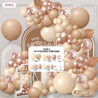 Jt-l0001-19 balloon chain set + [paper card packaging] + [spensive and ribbon]
