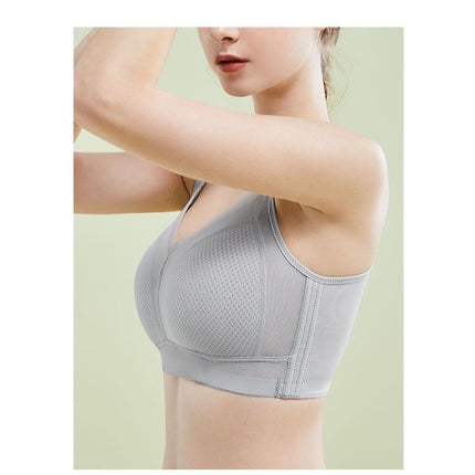 Thin Breathable Non-rimmed Full Cup Big Chest Shown Chubby MM Top Bra Gathering Asparaginis plus size Underwear