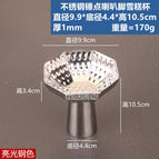 Stainless steel hammered flared ice cream cup, polished steel color (fine polished 7k gloss)