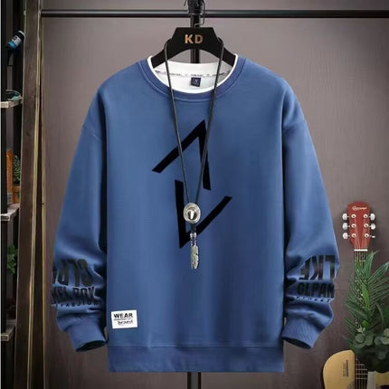 Teenage Student Sweatshirt Men's Long-Sleeved Autum Bottoming Shirt 2025 New Spring and Autum Clothing Trendy Brand Handsome Loose Clothes
