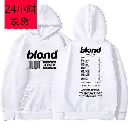 Blonde Frank Oceans Hoodie Top Text Long Sleeve Sweatshirt a