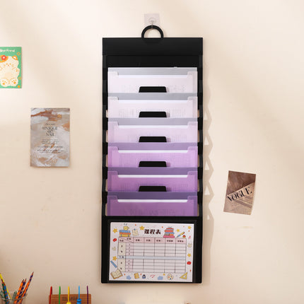 Wall-mounted organ bag special examination paper storage bag for students multi-layer classification examination paper storage book A4 data file bag