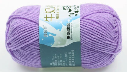 Five-Strand Milk Cotton Wool Ball Wholesale Medium Thick Thread Crochet Doll Shoes Scarf Handmade DIY Knitting Material Package