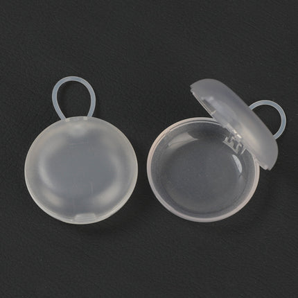 Oval Earplug Box, Small Round Box, Storage Box for Earplugs, Portable Mini Jewelry Storage Black Round Box