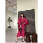 Rose Fishtail Dress / S