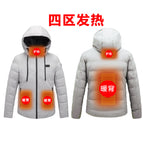 Gray-four zone heating suit / M