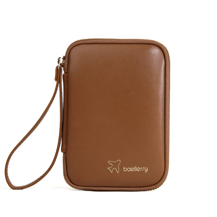New Baellerry Women's Passport Bag Fashionable Simple Multi-Functional Zipper Coin Purse Storage Mobile Phone Bag for Women