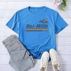 Lake blue (black font) / S