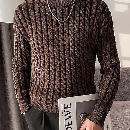 High Street Puppies Handsome Light Mature Sweater Men's Winter Puppies Handsome Casual Knitwear Men's Twist Knitwear Winter Base