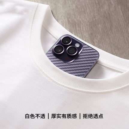 Heavy cotton short sleeve T-shirt men's fashion brand summer fashion simple printed top loose five sleeve lovers wholesale