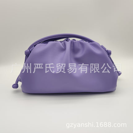 2022 New Cloud Bag Cross-border Women's Bag Pleated Dumpling Bag Autumn and Winter Fashion Shoulder Crossbody Bag Handbag Women's Bag