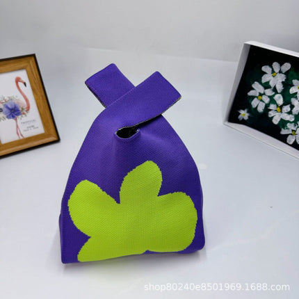 110g Baby Birthday Gift Bag Holiday Knitted Gift Bag Kidsren's First Birthday Party Handbag Gift Knitted Bag