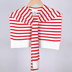 Red stripes on white