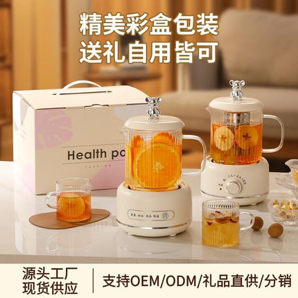 Health pot household multi-functional full glass tea cooker kettle small office flower teapot insulation electric Cup