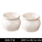 [white 2-pack] can of simmered soup stew pot