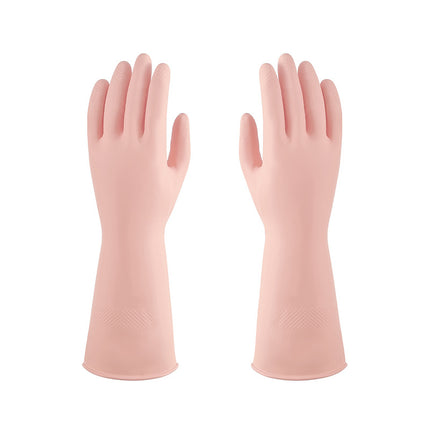 Latex gloves wholesale thickened waterproof dishwashing household laundry durable Winter waterproof plastic work artifact