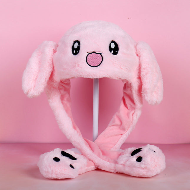 Factory direct tremolo hat ears will move cute rabbit hat net red dancing music airbag cap a generation of hair