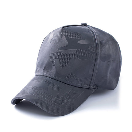 Outdoor Camouflage Deepened Large-Size Baseball Cap for Men and Women, Summer Mesh Breathable Thin Sunshade Sports Casual Cap