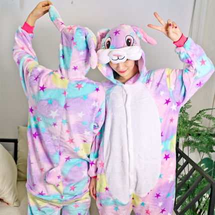 Cross-Border Cartoon One-Piece Flannel Pajamas, Animal Children's Parent-Child Performance Costumes, Dinosaur, Pegasus and Unicorn