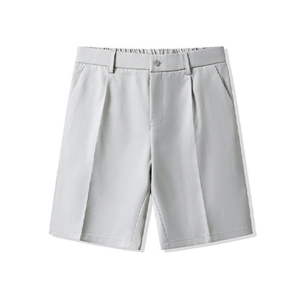 Summer Men's Korean Style Trendy Business Shorts, Wrinkle-Free Thin Casual Dress Shorts