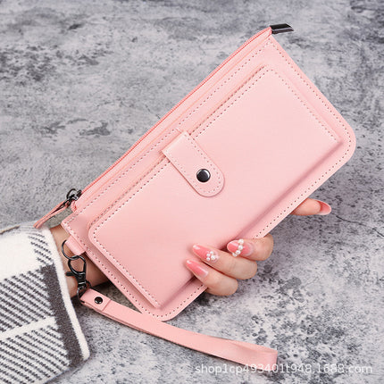 Factory Wholesale Zipper Wallet Women's Two Fold Coin Purse Large Capacity Multifunctional Card Bag Mini Bag Clutch Bag