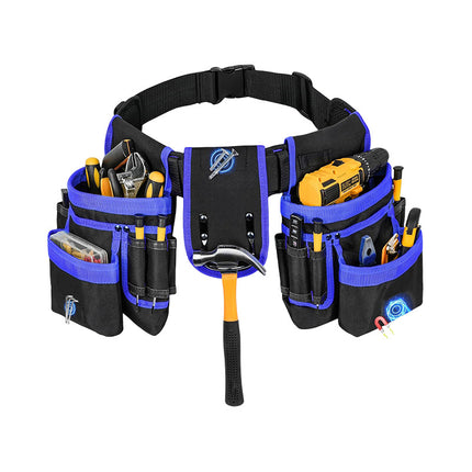 Cross-border multifunctional adjustable multi-pocket strong magnetic repair kit waist bag tool storage belt waist bag wholesale