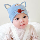 Cat ears blue single cap / 1-12 months 38-46cm