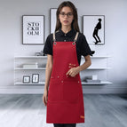 Customized with drawings and samples / Adult wine red