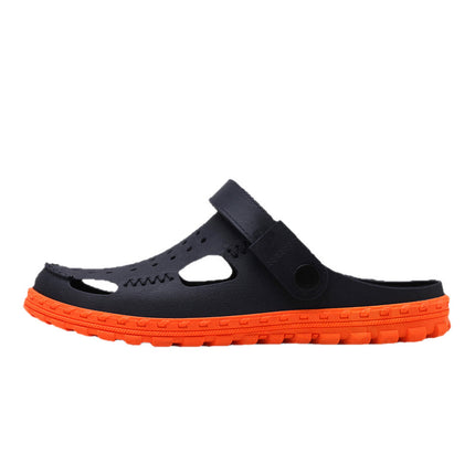 Vietnam Slippers Toe Men's Sandals Couple Waterproof Non-Slip Cave Shoes Youth Beach Shoes Casual Garden Shoes