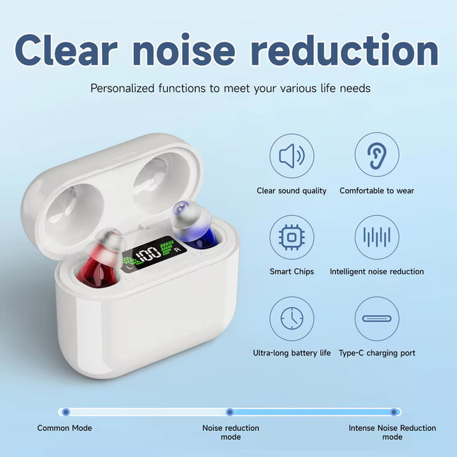Cross-border in-the-ear digital hearing aid sound amplifier sound collector mobile charging bin hearing aid