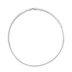 752j-1 thick palladium white k coil necklace