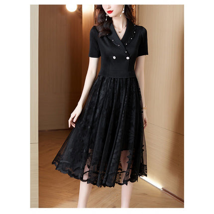 dress high-end temperament socialite goddess fan high sense 2025 new summer new mother noble rich wife