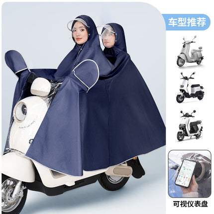 Raincoat for Electric Vehicles and Motorcycles, Poncho for Men and Women, Single or Double, Enlarged and Thickened, Rainproof for Electric Scooters and Cycling