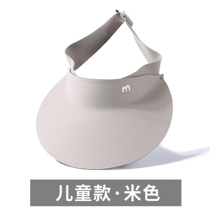 Big-brimmed Hat Empty-top Women's Sunscreen Hat Summer Face-shading Unmarked Sun Hat UV-proof Hat Outdoor Cycling