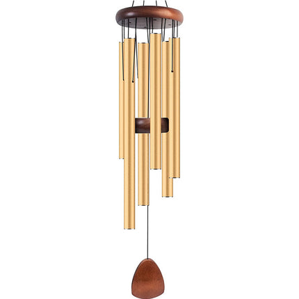 Cross-border explosions six-tube retro classic metal wind chime high sense aluminum tube metal hanging decoration home decoration wind chime