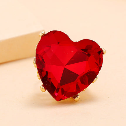 Cross-border supply of European and American fashion jewelry high-end Middle East fashion ring Wish explosions round large gem index finger ring