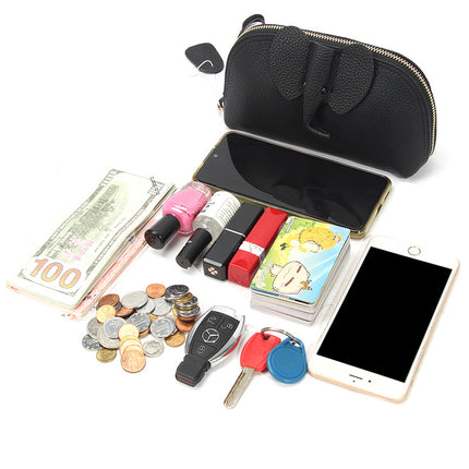 Creative Elephant Fashion Leather Wallet Women's Long Clutch Bag Niche Design ins Soft Leather Clutch Bag Wholesale