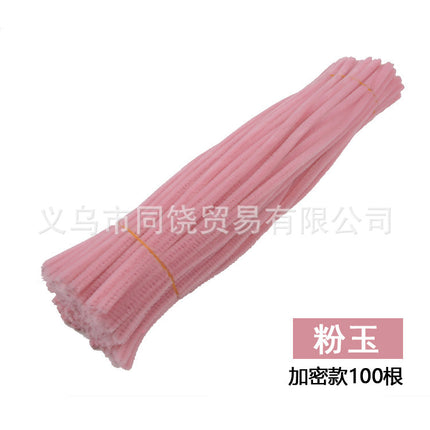 Ultra-Dense Encrypted Hair Root Strips Twist Stick Bouquet High-Density Macaron Twist Stick Material Package Handmade DIY Multi-Color