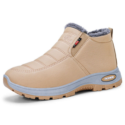 Cotton Shoes Women's Winter New Shoes Women's Foreign Trade Couple's Walking Shoes fleece-lined Thickened Snow Boots for Women