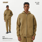 Brown-Zip Sweat / S