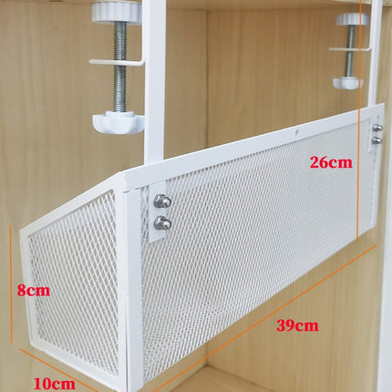Cross-border desk under cable and wire management tray rack under counter finishing rack row storage rack socket organizer