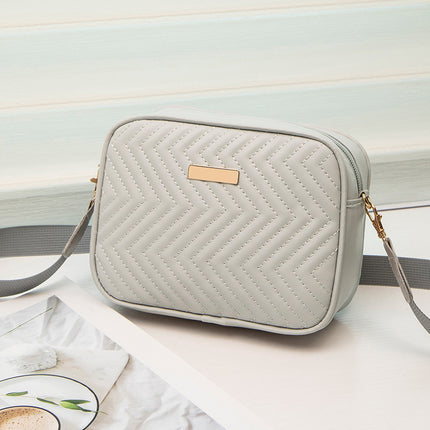 High-end ladies bag 2024 new foreign trade camera bag messenger bag wave embroidery shoulder bag wholesale bags