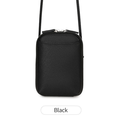 Summer Fashion Simple Women's Crossbody Bag Vertical Versatile Solid Color Mini Mobile Phone Bag Niche Design Shoulder Bag