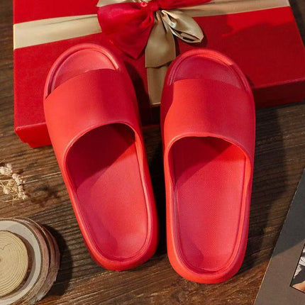 Stepping on excrement feeling sandals and slippers women's summer new home non-slip bathroom home men's eva cool tray factory wholesale cross-border