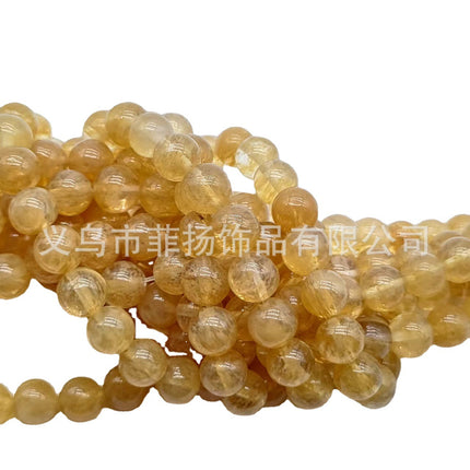 Natural Stone tea watermelon round beads loose beads diy jewelry accessories string beads personality Miscellaneous Stone semi-finished products spot wholesale