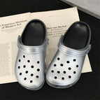 AY silver hole shoes / 44-45