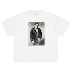 White regular loose short sleeves / S